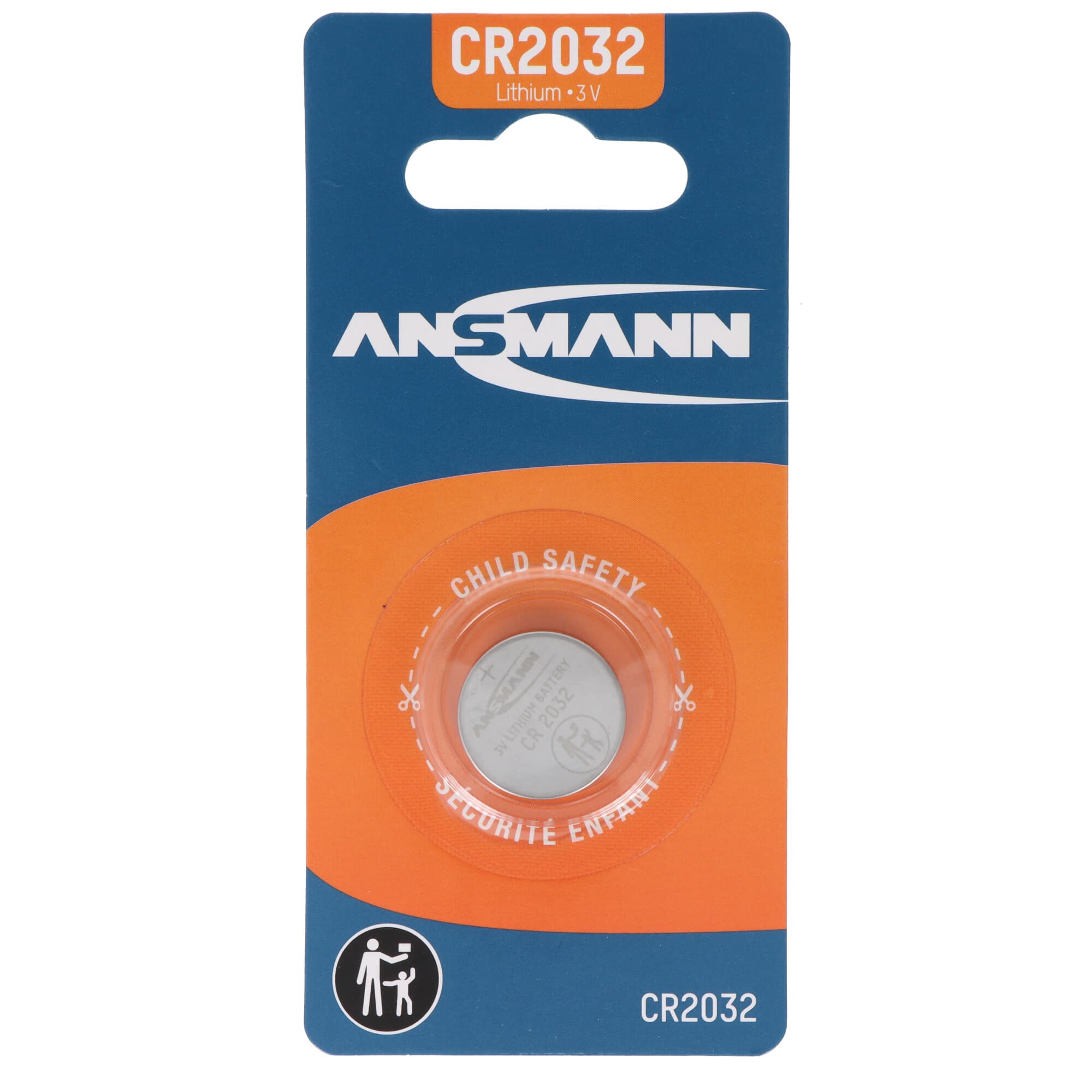 Pile bouton au lithium Ansmann CR2032, 3 volts