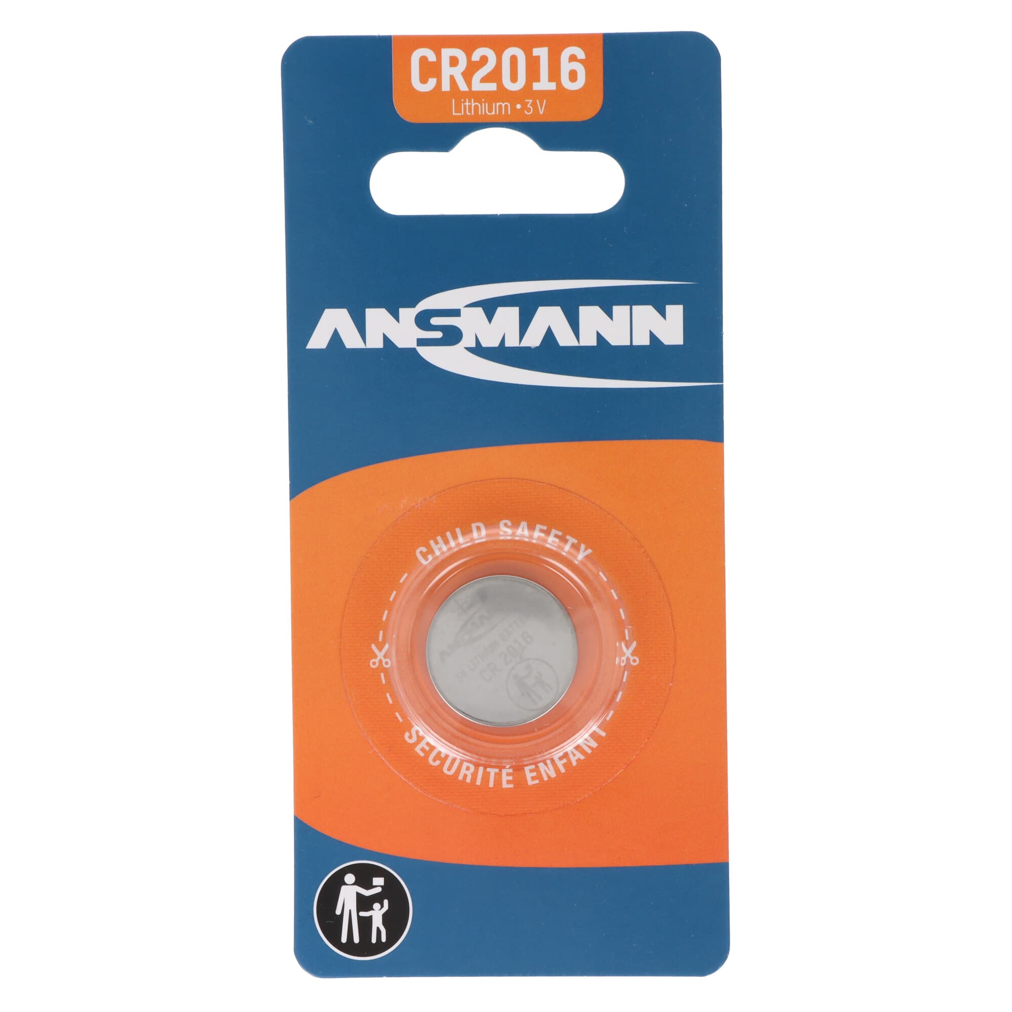 Pile bouton au lithium Ansmann CR2016, 3 volts