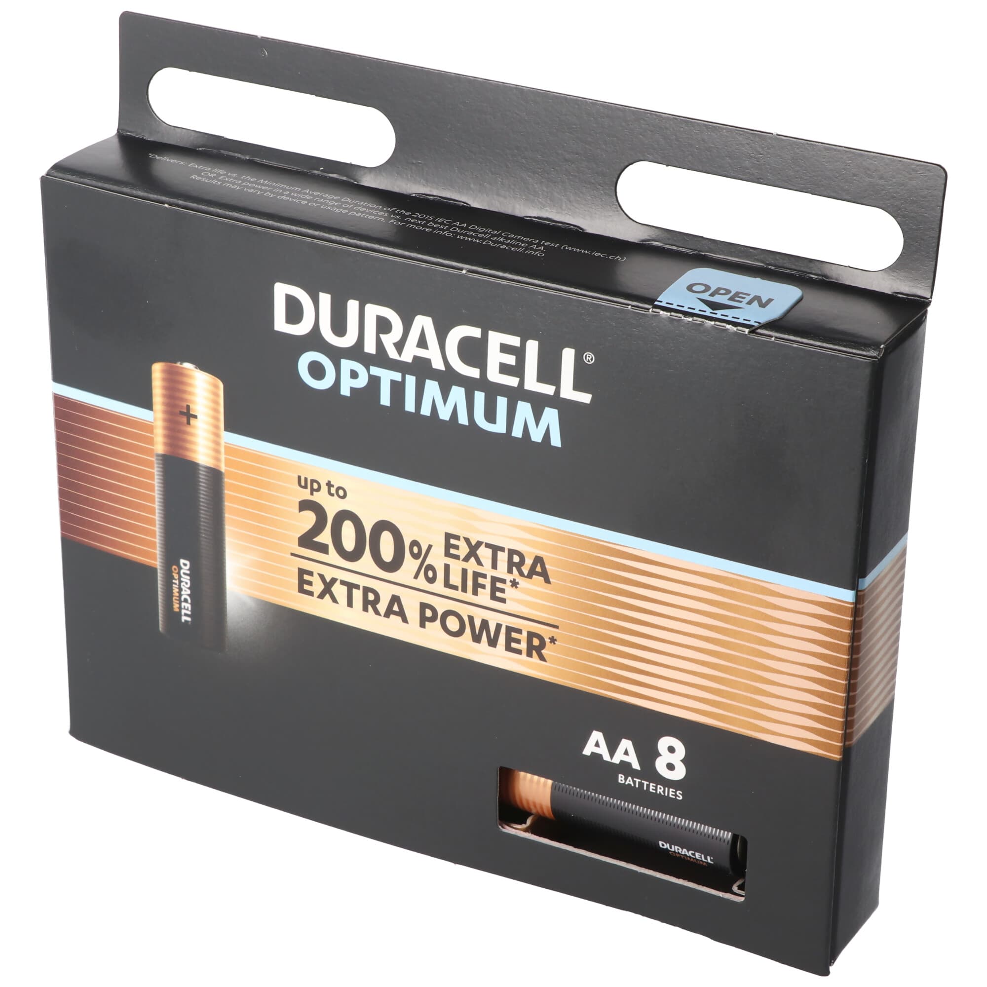 Duracell Optimum AA Mignon Piles alcalines 1,5 V LR6 MX1500 Lot de 8 LR06 5000394137684