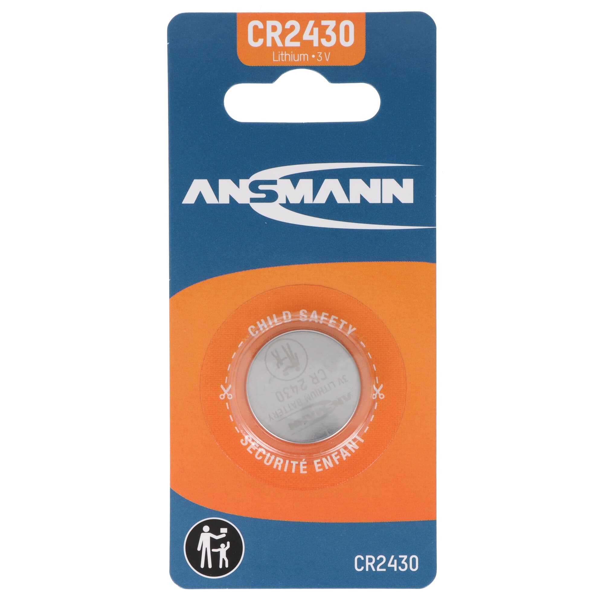 Pile bouton au lithium Ansmann CR2430, 3 volts